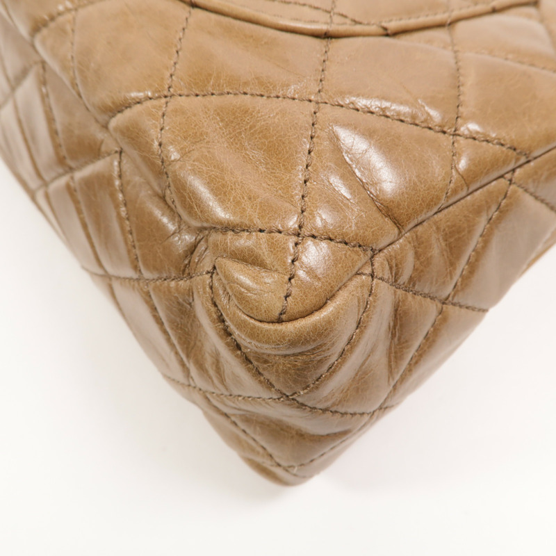 CHANEL 牛皮皮革Chain Shoulder手挽肩背兩用袋-12