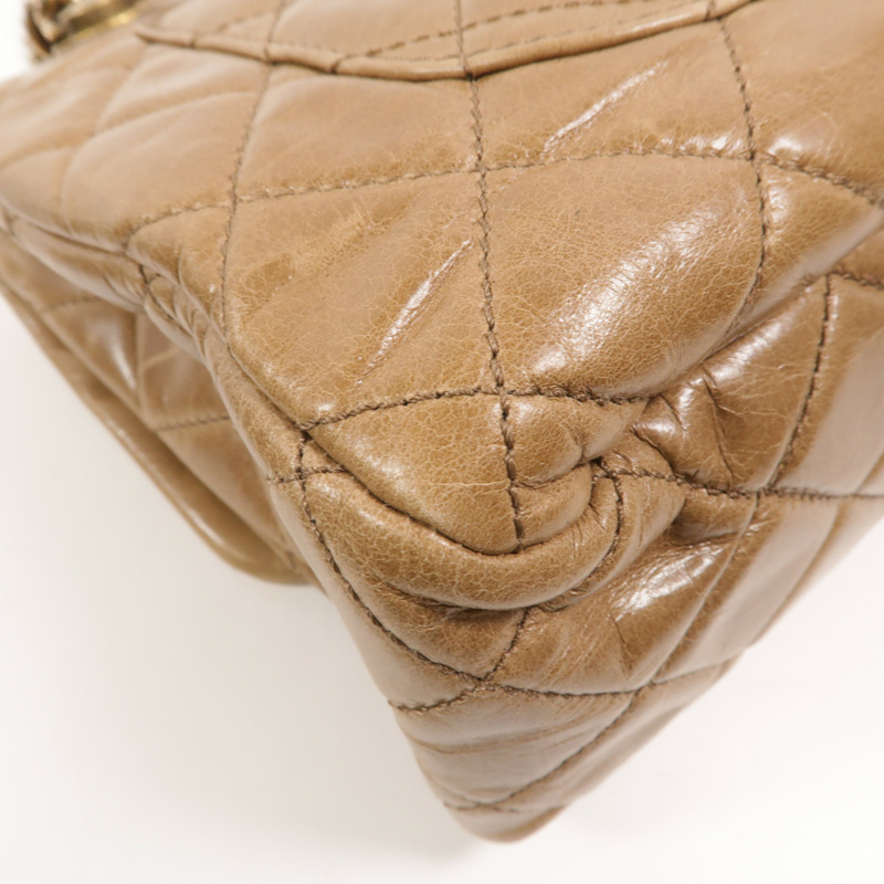 CHANEL 牛皮皮革Chain Shoulder手挽肩背兩用袋-13