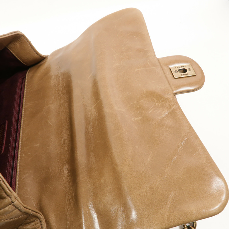 CHANEL 牛皮皮革Chain Shoulder手挽肩背兩用袋-14