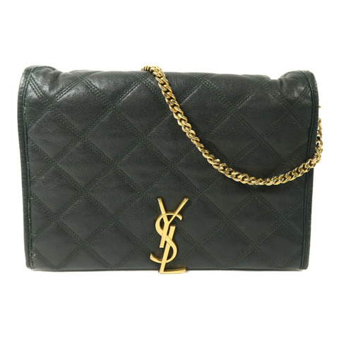 SAINT LAURENT 羊皮皮革Becky Medium鏈帶手挽肩背兩用袋