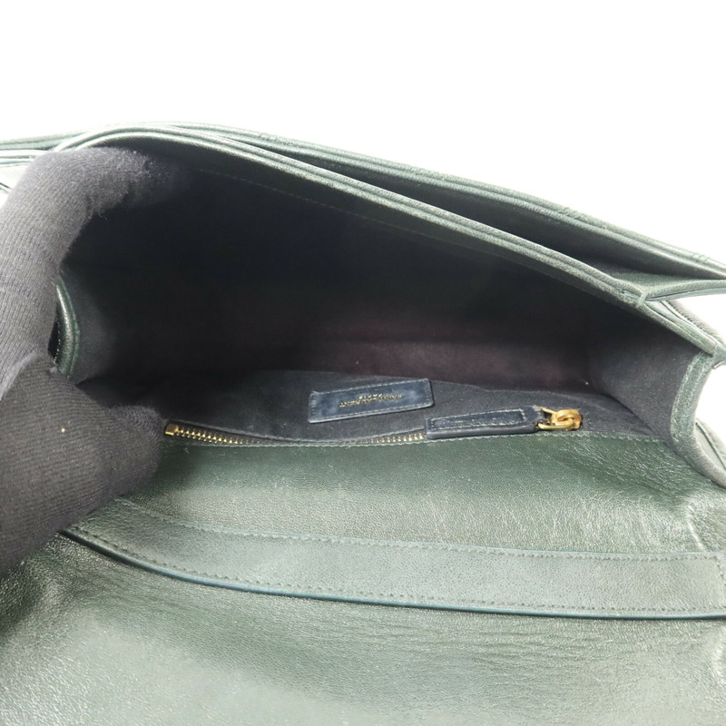 SAINT LAURENT 羊皮皮革Becky Medium鏈帶手挽肩背兩用袋-4