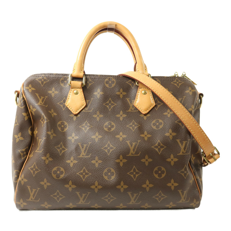 LOUIS VUITTON Monogram Speedy Bandouliere 30手挽肩背兩用袋-0