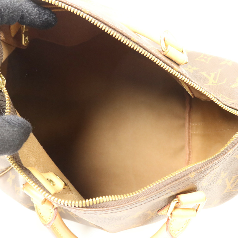 LOUIS VUITTON Monogram Speedy Bandouliere 30手挽肩背兩用袋-4