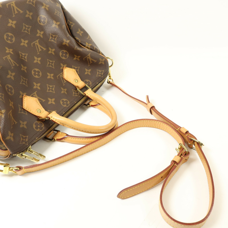 LOUIS VUITTON Monogram Speedy Bandouliere 30手挽肩背兩用袋-7