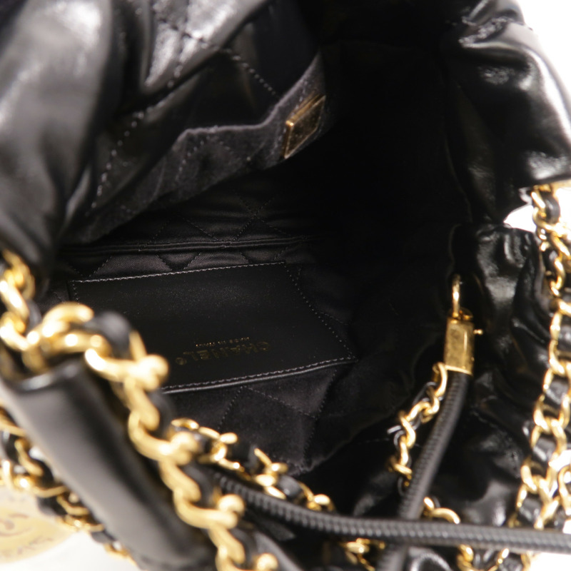 CHANEL 牛皮皮革Chanel 22 Mini鏈帶肩背袋-4