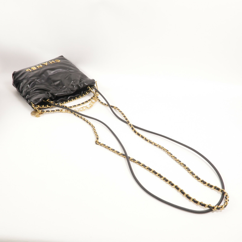 CHANEL 牛皮皮革Chanel 22 Mini鏈帶肩背袋-7