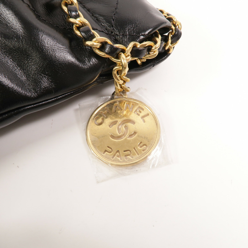 CHANEL 牛皮皮革Chanel 22 Mini鏈帶肩背袋-9