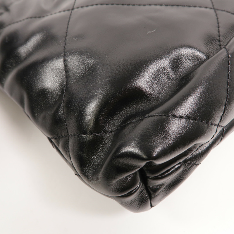 CHANEL 牛皮皮革Chanel 22 Mini鏈帶肩背袋-13