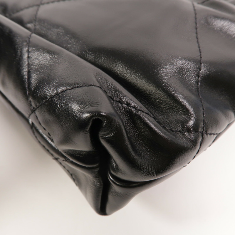 CHANEL 牛皮皮革Chanel 22 Mini鏈帶肩背袋-14