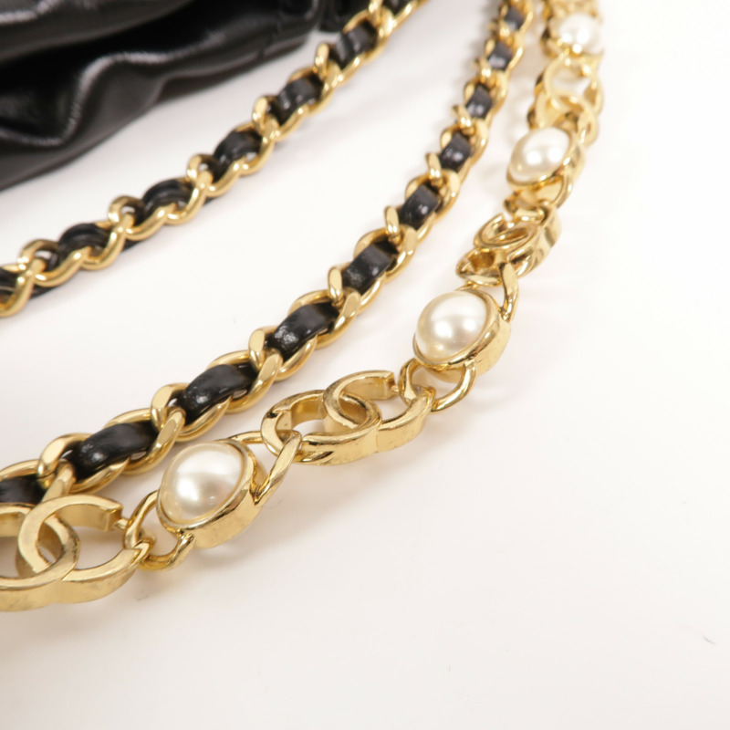 CHANEL 牛皮皮革Chanel 22 Mini鏈帶肩背袋-15