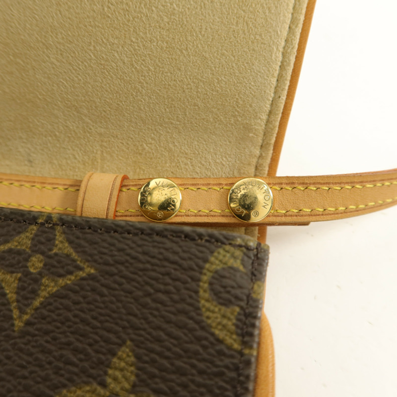 LOUIS VUITTON Monogram Pochette Twin GM肩背袋-9