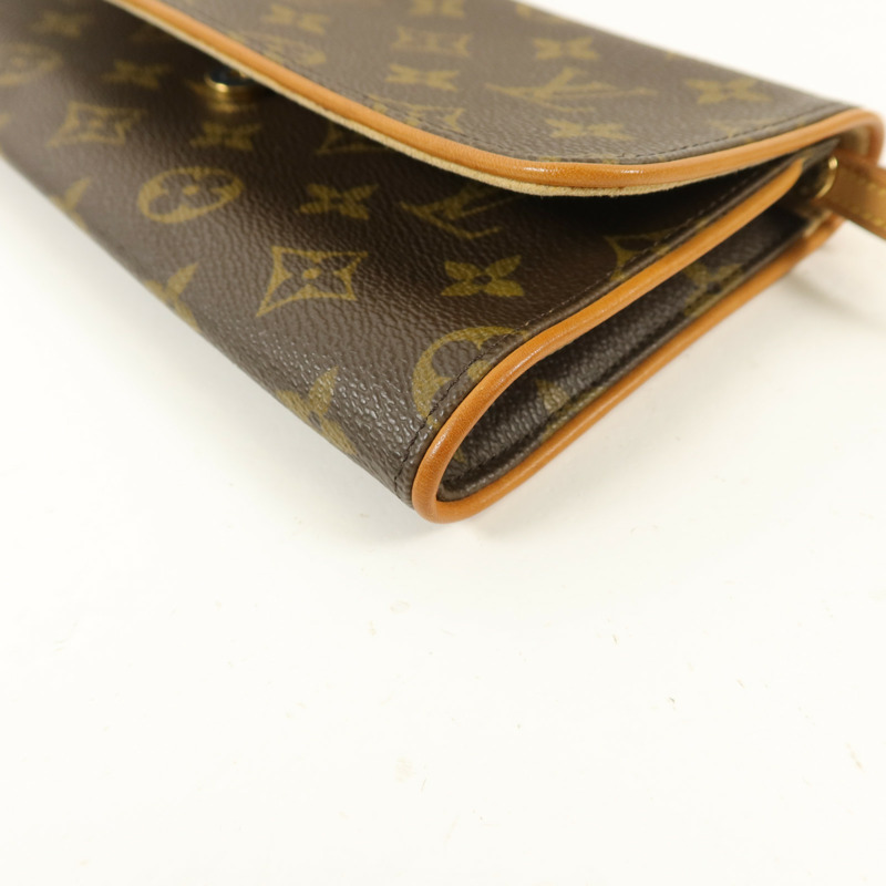 LOUIS VUITTON Monogram Pochette Twin GM肩背袋-10
