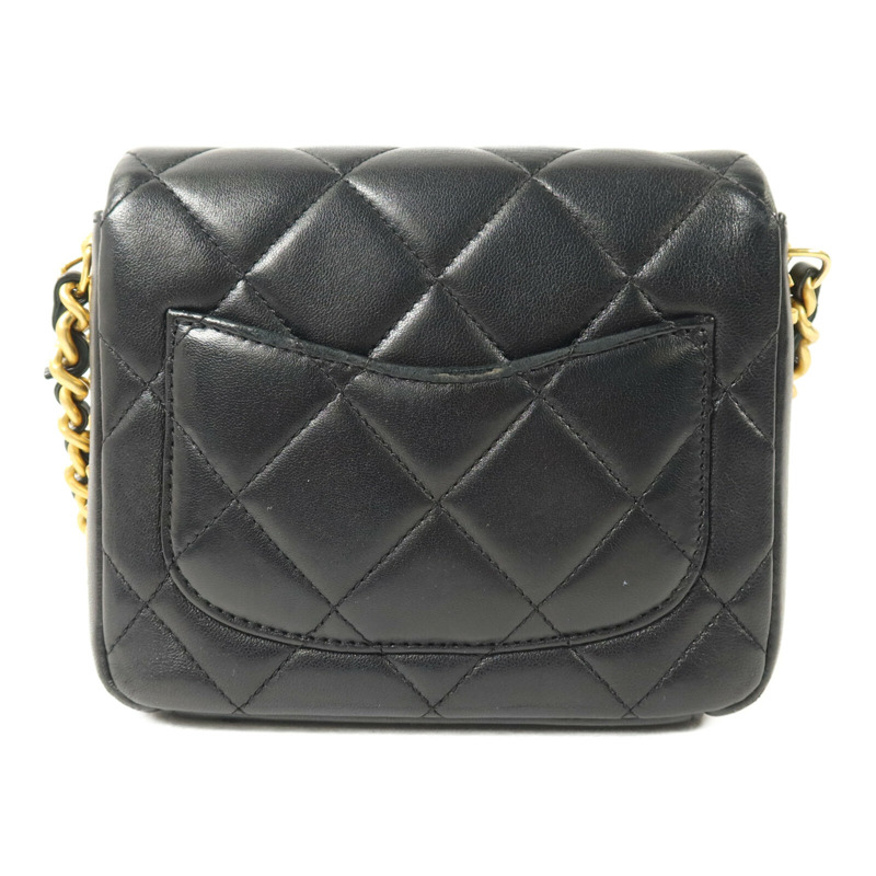 CHANEL 羊皮皮革Chain Shoulder鏈帶肩背袋-2