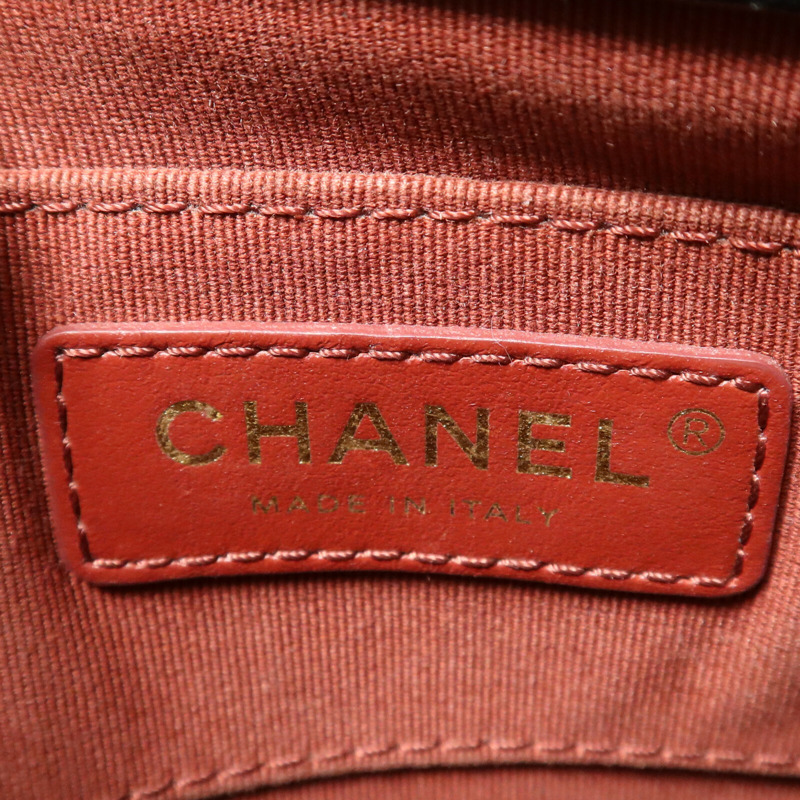 CHANEL 羊皮皮革Chain Shoulder鏈帶肩背袋-5