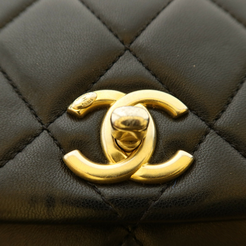 CHANEL 羊皮皮革Chain Shoulder鏈帶肩背袋-7