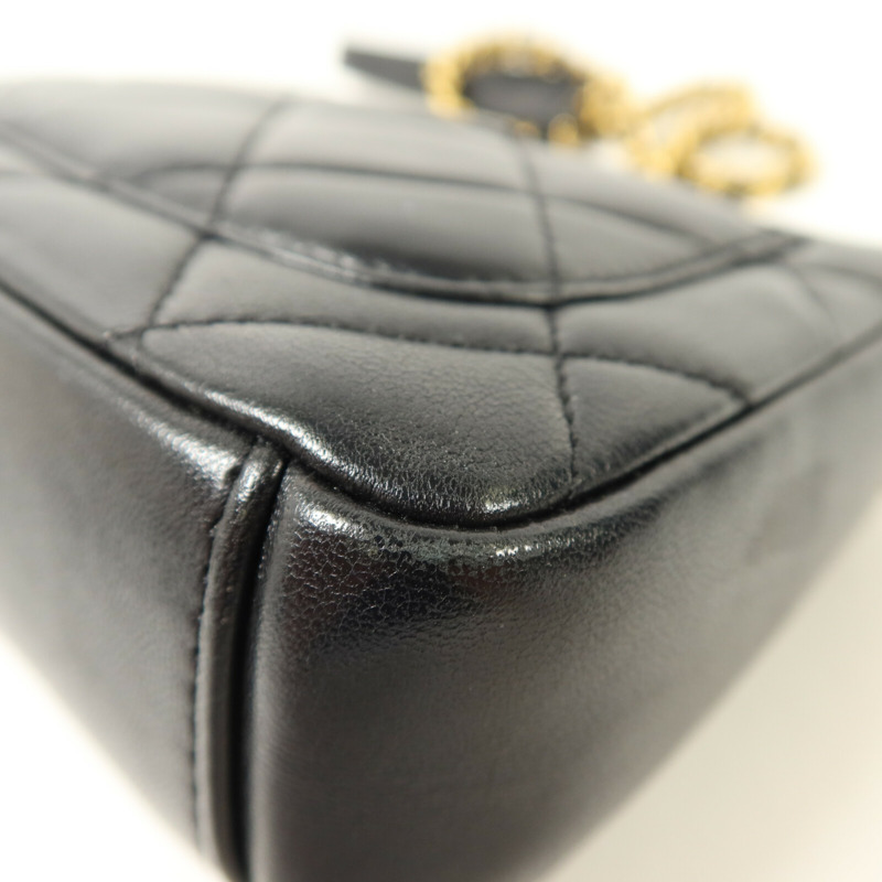 CHANEL 羊皮皮革Chain Shoulder鏈帶肩背袋-15