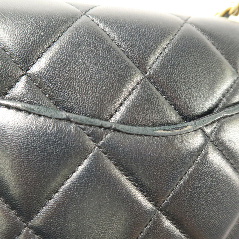 CHANEL 羊皮皮革Chain Shoulder鏈帶肩背袋-16