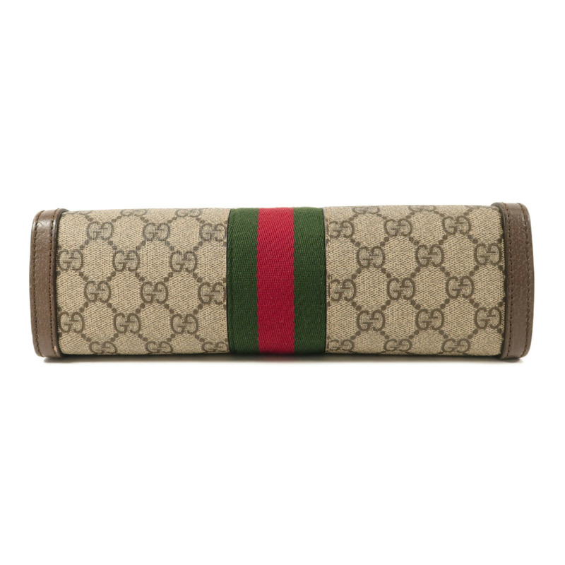 GUCCI 塗層帆布Ophidia GG Small鏈帶肩背袋-3
