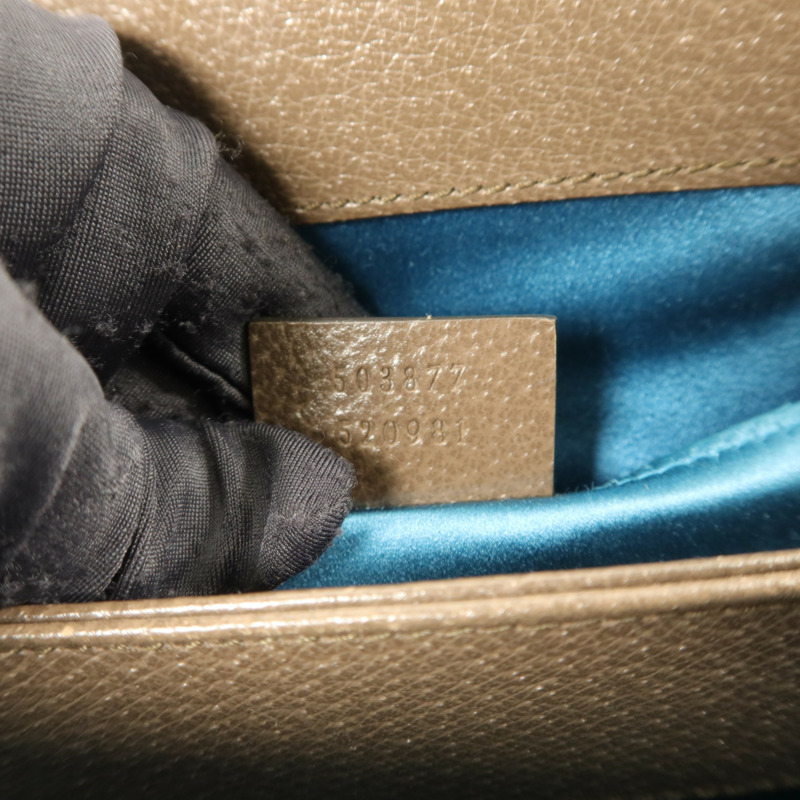 GUCCI 塗層帆布Ophidia GG Small鏈帶肩背袋-6