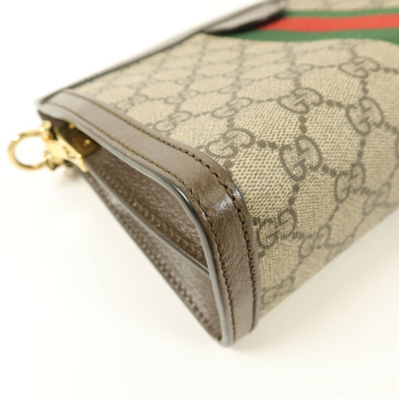 GUCCI 塗層帆布Ophidia GG Small鏈帶肩背袋-15