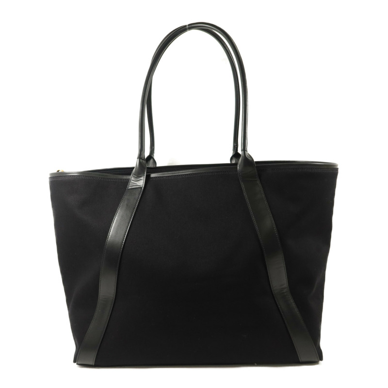 SAINT LAURENT 帆布/牛皮皮革Rive Gauche Tote Bag手挽袋-1