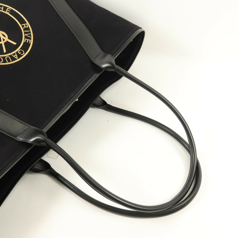 SAINT LAURENT 帆布/牛皮皮革Rive Gauche Tote Bag手挽袋-7