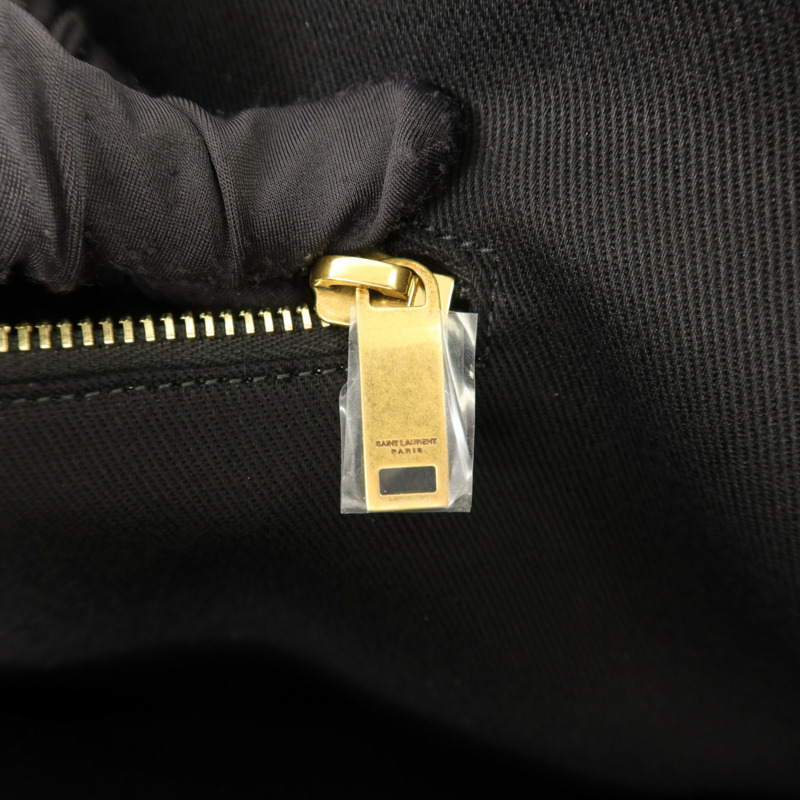 SAINT LAURENT 帆布/牛皮皮革Rive Gauche Tote Bag手挽袋-8