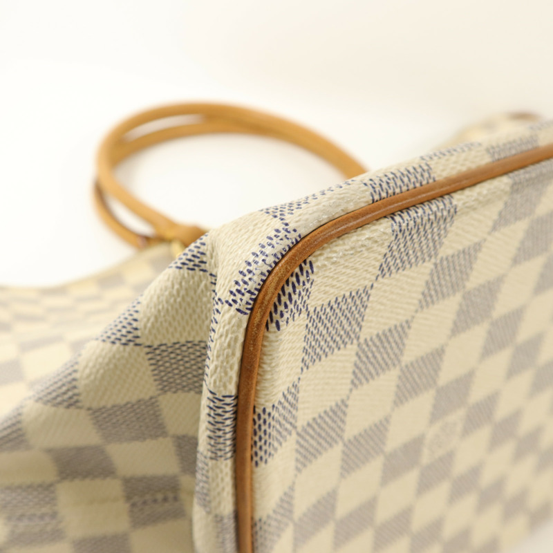 LOUIS VUITTON Damier Azur Saleya MM肩背袋-10
