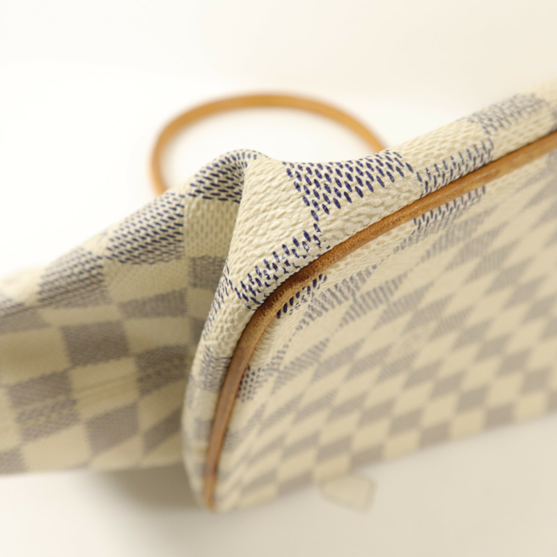 LOUIS VUITTON Damier Azur Saleya MM肩背袋-12