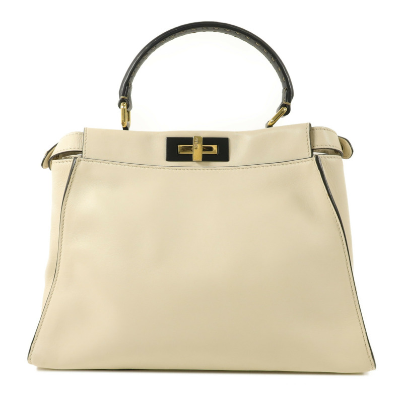 FENDI 牛皮皮革Peekaboo Medium手挽肩背兩用袋-1