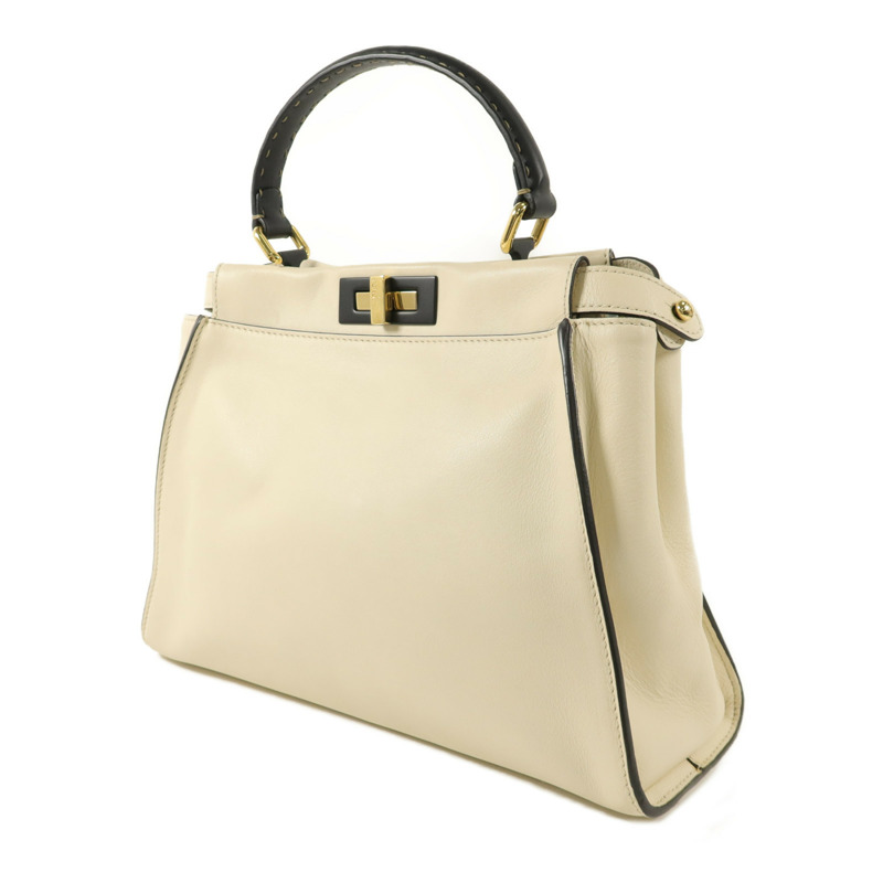 FENDI 牛皮皮革Peekaboo Medium手挽肩背兩用袋-2