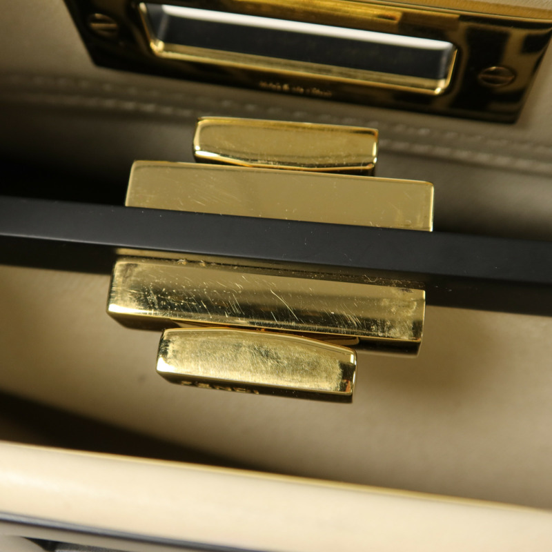 FENDI 牛皮皮革Peekaboo Medium手挽肩背兩用袋-9