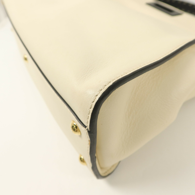 FENDI 牛皮皮革Peekaboo Medium手挽肩背兩用袋-12