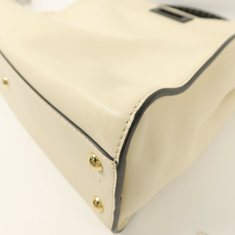 FENDI 牛皮皮革Peekaboo Medium手挽肩背兩用袋-14