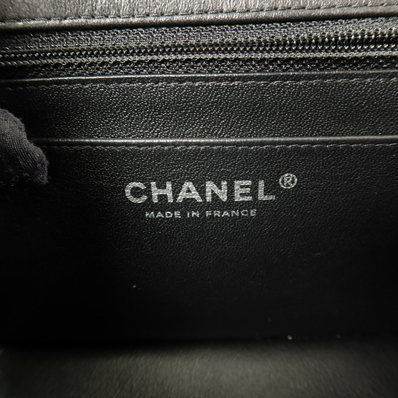 CHANEL 羊皮皮革Mini Flap Bag鏈帶肩背袋-5