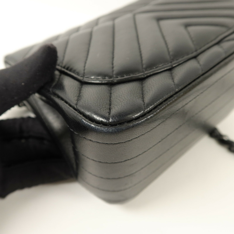 CHANEL 羊皮皮革Mini Flap Bag鏈帶肩背袋-15