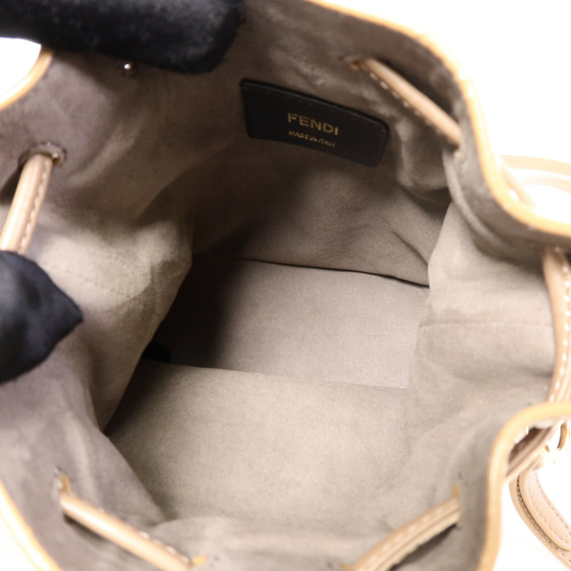 FENDI 羊毛Mini Mon Tresor手挽肩背兩用袋-4