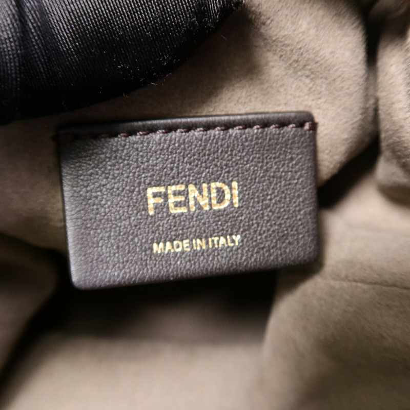 FENDI 羊毛Mini Mon Tresor手挽肩背兩用袋-5