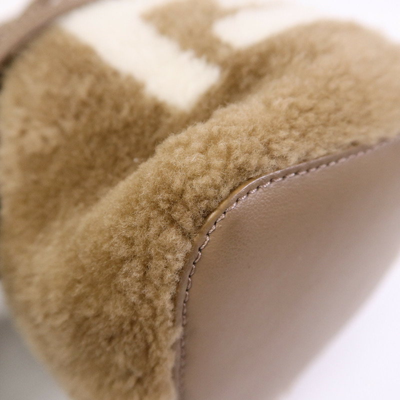 FENDI 羊毛Mini Mon Tresor手挽肩背兩用袋-11