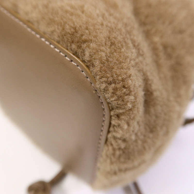 FENDI 羊毛Mini Mon Tresor手挽肩背兩用袋-12