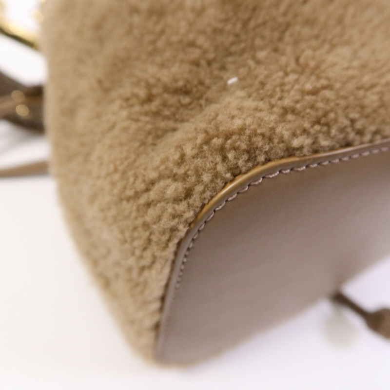 FENDI 羊毛Mini Mon Tresor手挽肩背兩用袋-13