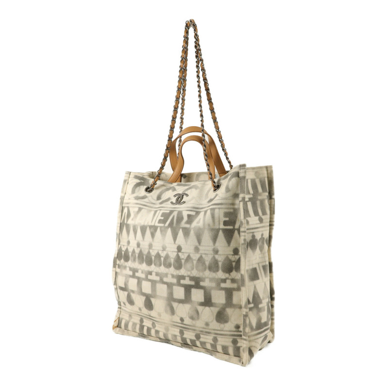 CHANEL 帆布Shoulder Tote Bag手挽肩背兩用袋-2