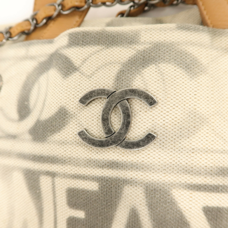 CHANEL 帆布Shoulder Tote Bag手挽肩背兩用袋-10