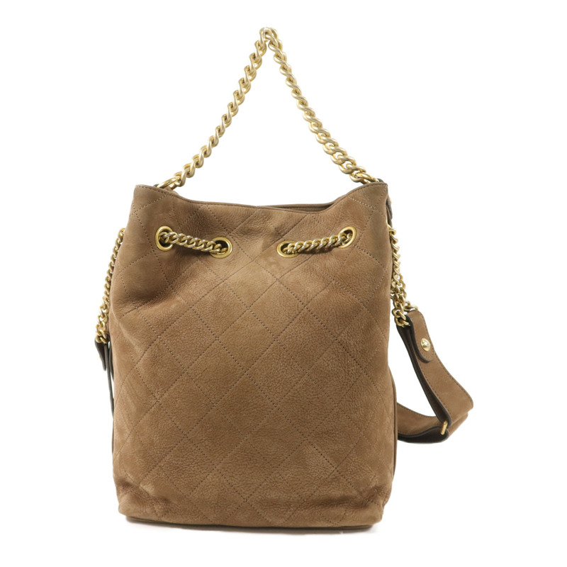 CHANEL 麂皮皮革2 Way Shoulder Bag手挽肩背兩用袋-1