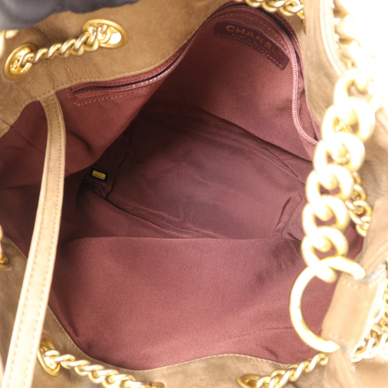 CHANEL 麂皮皮革2 Way Shoulder Bag手挽肩背兩用袋-4