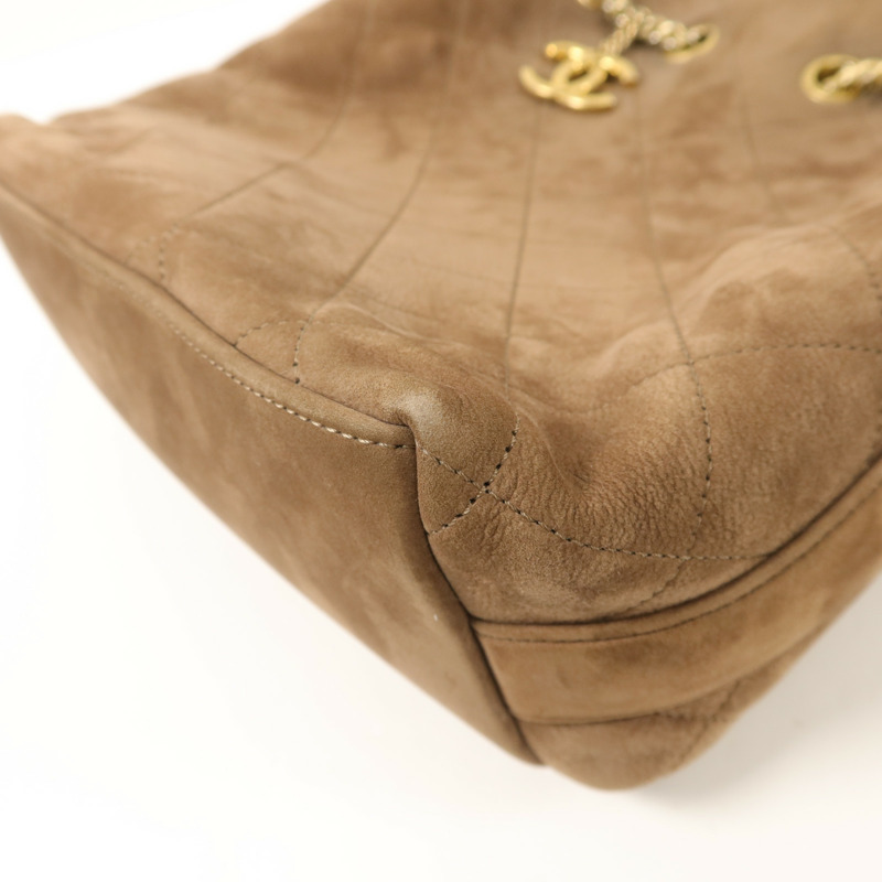 CHANEL 麂皮皮革2 Way Shoulder Bag手挽肩背兩用袋-12