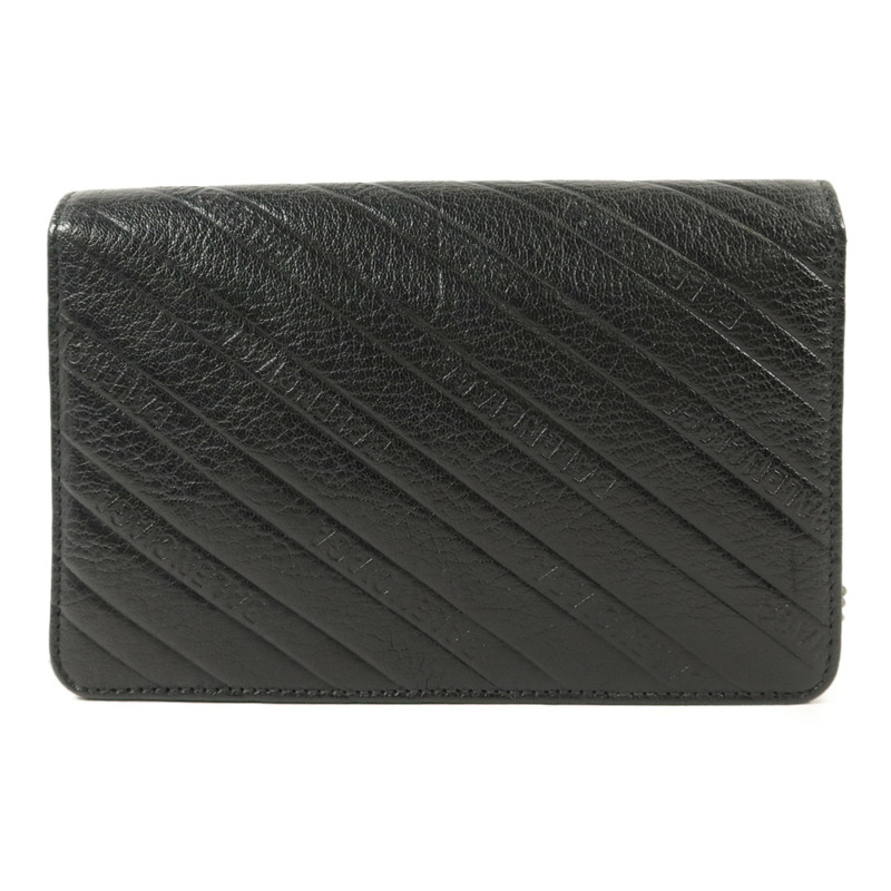 BALENCIAGA 牛皮皮革BB Wallet On Chain鏈帶肩背袋-1