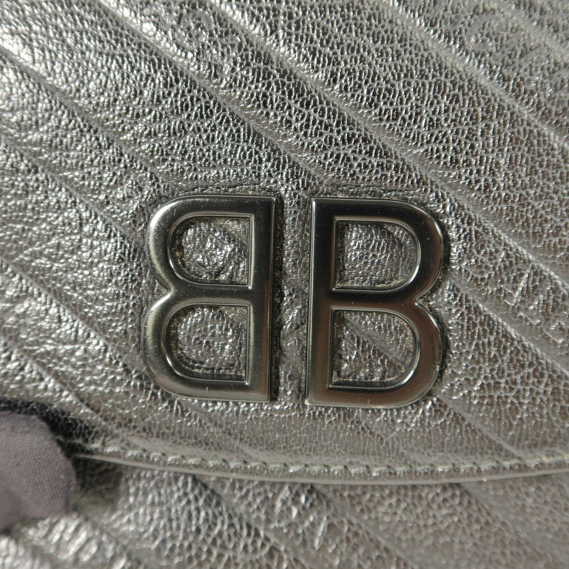 BALENCIAGA 牛皮皮革BB Wallet On Chain鏈帶肩背袋-11