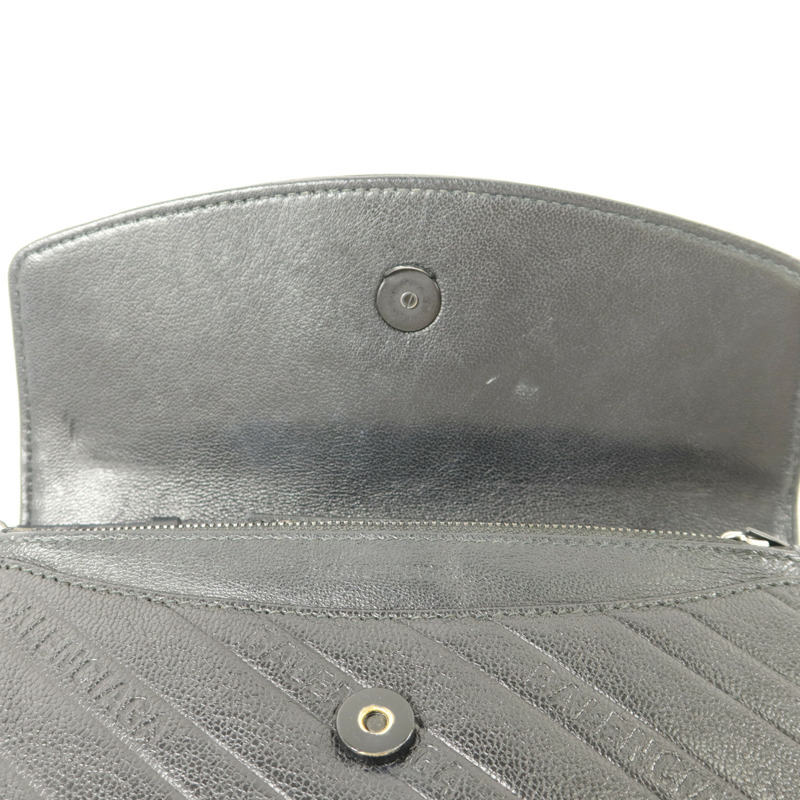 BALENCIAGA 牛皮皮革BB Wallet On Chain鏈帶肩背袋-12