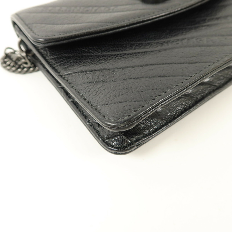 BALENCIAGA 牛皮皮革BB Wallet On Chain鏈帶肩背袋-14
